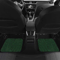 Custom Aotearoa Ngai Tahu Car Mats Maori Tribal Pattern Mix Poutama LT05 Set 2pcs - Back Green - Polynesian Pride