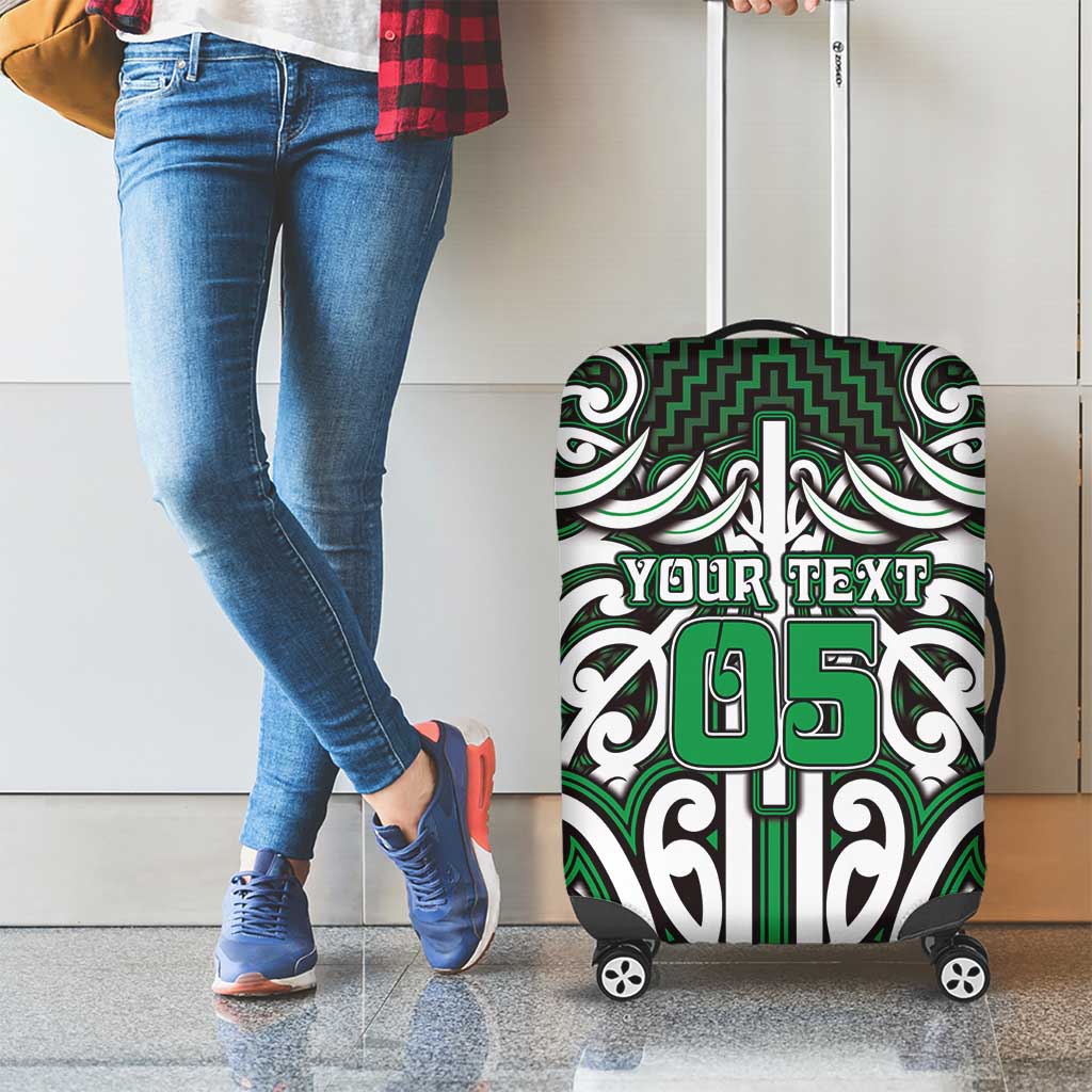 Custom Aotearoa Ngai Tahu Luggage Cover Maori Tribal Pattern Mix Poutama LT05 - Polynesian Pride