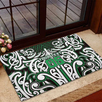 Custom Aotearoa Ngai Tahu Rubber Doormat Maori Tribal Pattern Mix Poutama LT05 - Polynesian Pride