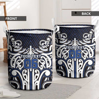 Custom Aotearoa Ngati Tuwharetoa Laundry Basket Maori Tribal Pattern Mix Poutama LT05 - Polynesian Pride