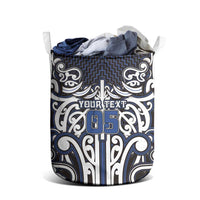 Custom Aotearoa Ngati Tuwharetoa Laundry Basket Maori Tribal Pattern Mix Poutama LT05 - Polynesian Pride