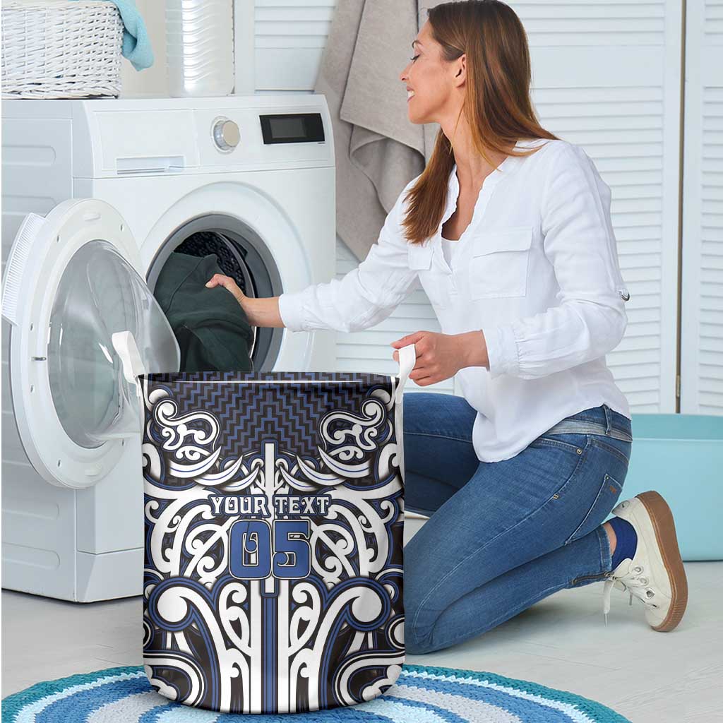 Custom Aotearoa Ngati Tuwharetoa Laundry Basket Maori Tribal Pattern Mix Poutama LT05 - Polynesian Pride