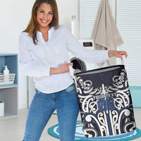 Custom Aotearoa Ngati Tuwharetoa Laundry Basket Maori Tribal Pattern Mix Poutama LT05 - Polynesian Pride