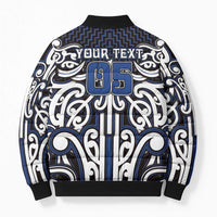 Custom Aotearoa Ngati Tuwharetoa Bomber Puffer Jacket Maori Tribal Pattern Mix Poutama LT05 - Polynesian Pride