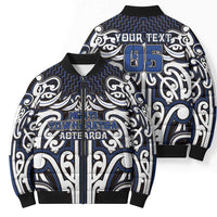 Custom Aotearoa Ngati Tuwharetoa Bomber Puffer Jacket Maori Tribal Pattern Mix Poutama LT05 - Polynesian Pride