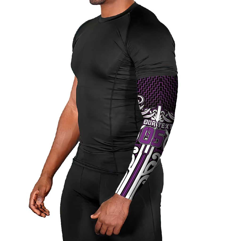 Custom Aotearoa Rangitane Arm Sleeves Maori Tribal Pattern Mix Poutama LT05 - Polynesian Pride