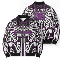 Custom Aotearoa Rangitane Bomber Puffer Jacket Maori Tribal Pattern Mix Poutama LT05 - Polynesian Pride