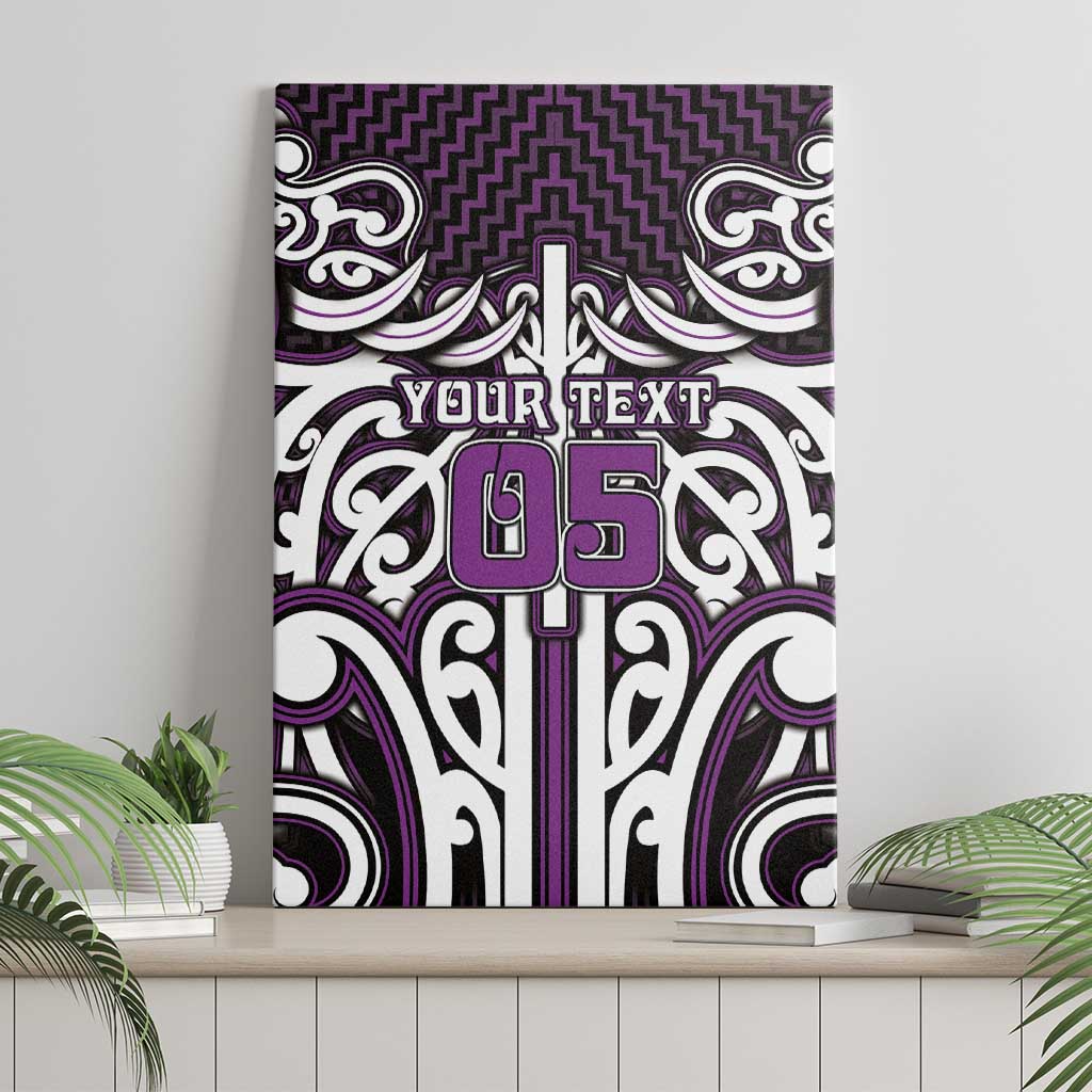 Custom Aotearoa Rangitane Canvas Wall Art Maori Tribal Pattern Mix Poutama LT05 - Polynesian Pride