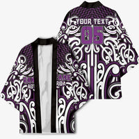 Custom Aotearoa Rangitane Kimono Maori Tribal Pattern Mix Poutama LT05 - Polynesian Pride