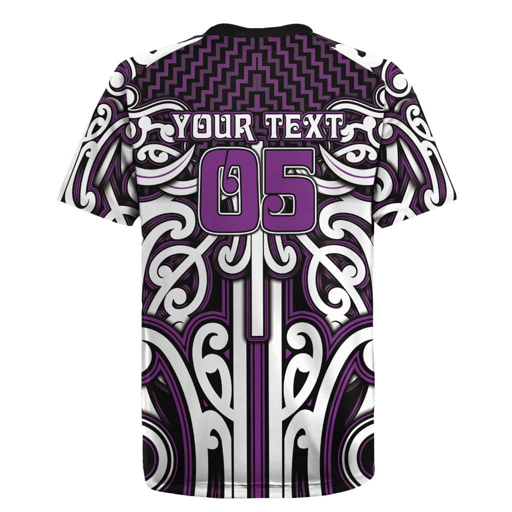 Custom Aotearoa Rangitane Rugby Jersey Maori Tribal Pattern Mix Poutama LT05 - Polynesian Pride