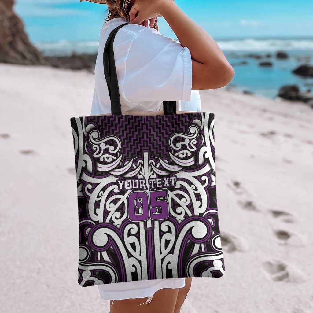 Custom Aotearoa Rangitane Tote Bag Maori Tribal Pattern Mix Poutama LT05 - Polynesian Pride