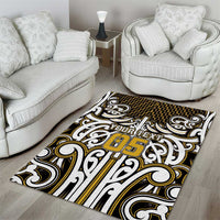 Custom Aotearoa Taranaki Area Rug Maori Tribal Pattern Mix Poutama LT05 - Polynesian Pride