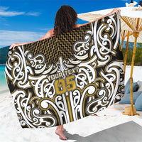 Custom Aotearoa Taranaki Sarong Maori Tribal Pattern Mix Poutama LT05 One Size 44 x 66 inches Yellow - Polynesian Pride