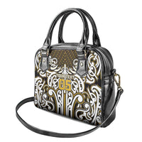 Custom Aotearoa Taranaki Shoulder Handbag Maori Tribal Pattern Mix Poutama LT05 - Polynesian Pride