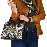 Custom Aotearoa Taranaki Shoulder Handbag Maori Tribal Pattern Mix Poutama LT05 - Polynesian Pride