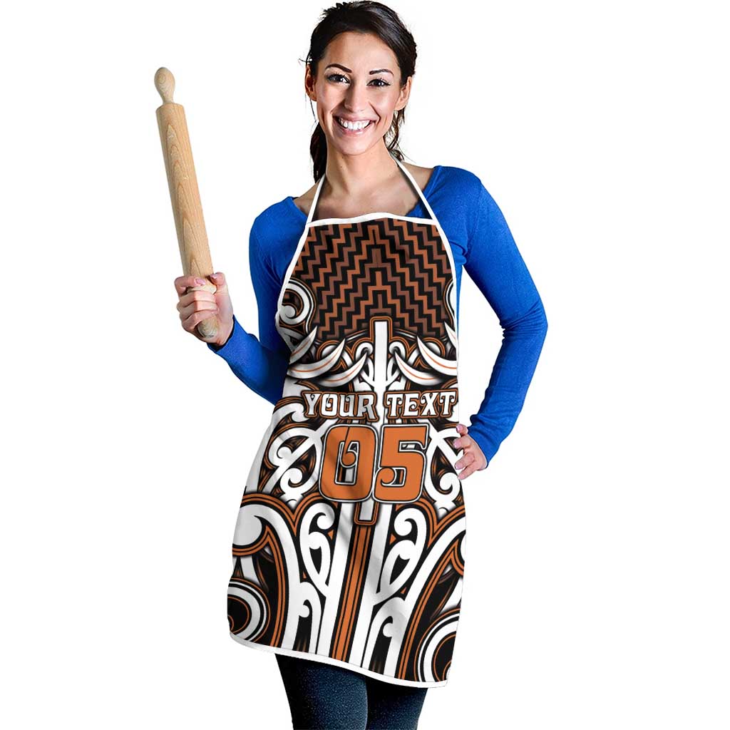 Custom Aotearoa Waikato Apron Maori Tribal Pattern Mix Poutama LT05 - Polynesian Pride