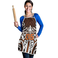 Custom Aotearoa Waikato Apron Maori Tribal Pattern Mix Poutama LT05 - Polynesian Pride
