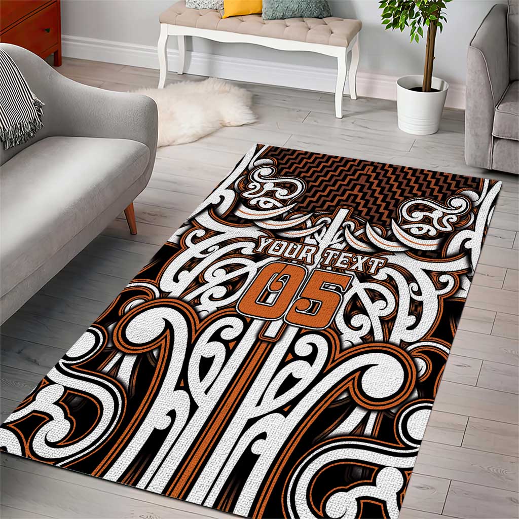 Custom Aotearoa Waikato Area Rug Maori Tribal Pattern Mix Poutama LT05 - Polynesian Pride