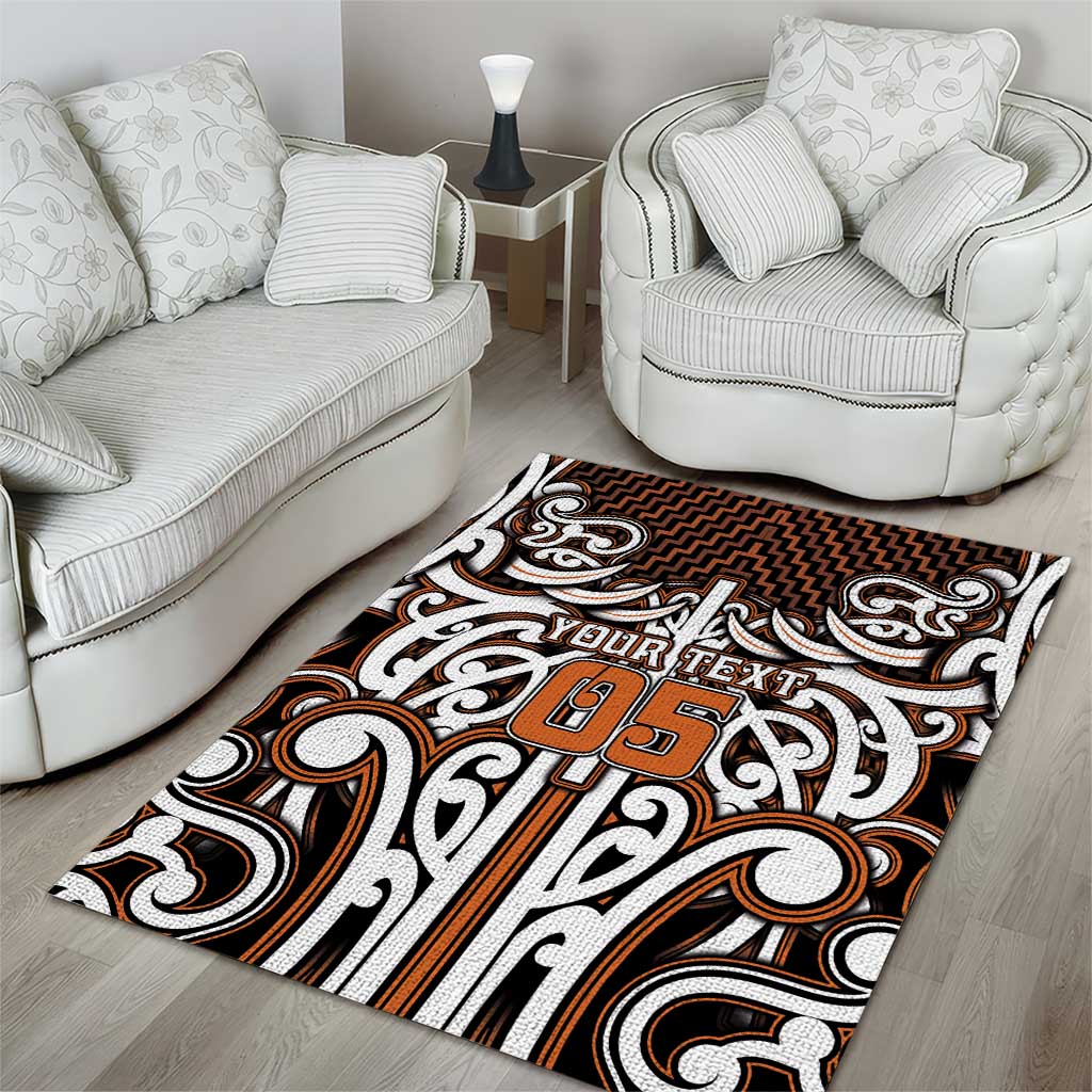 Custom Aotearoa Waikato Area Rug Maori Tribal Pattern Mix Poutama LT05 - Polynesian Pride