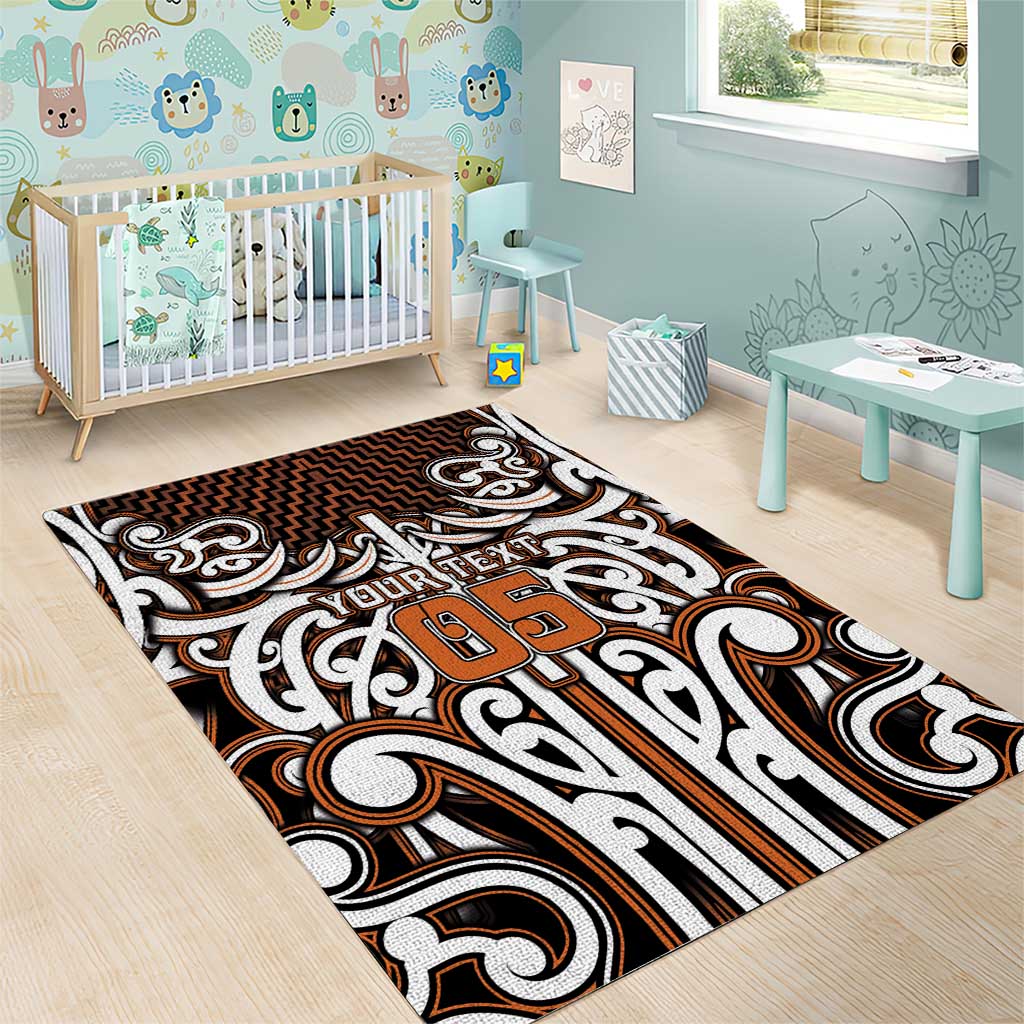 Custom Aotearoa Waikato Area Rug Maori Tribal Pattern Mix Poutama LT05 - Polynesian Pride