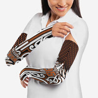 Custom Aotearoa Waikato Arm Sleeves Maori Tribal Pattern Mix Poutama LT05 - Polynesian Pride