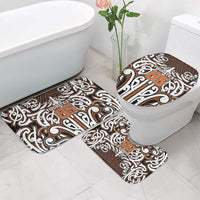 Custom Aotearoa Waikato Bathroom Set Maori Tribal Pattern Mix Poutama LT05 - Polynesian Pride