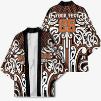 Custom Aotearoa Waikato Kimono Maori Tribal Pattern Mix Poutama LT05 - Polynesian Pride
