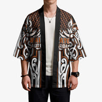Custom Aotearoa Waikato Kimono Maori Tribal Pattern Mix Poutama LT05 - Polynesian Pride