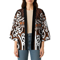 Custom Aotearoa Waikato Kimono Maori Tribal Pattern Mix Poutama LT05 - Polynesian Pride