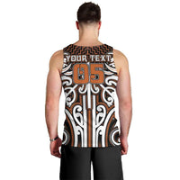 Custom Aotearoa Waikato Men Tank Top Maori Tribal Pattern Mix Poutama LT05 - Polynesian Pride
