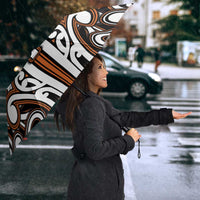Custom Aotearoa Waikato Umbrella Maori Tribal Pattern Mix Poutama LT05 - Polynesian Pride