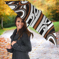 Custom Aotearoa Waikato Umbrella Maori Tribal Pattern Mix Poutama LT05 - Polynesian Pride