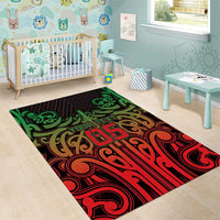 Custom Aotearoa Tuhoe Area Rug Maori Tribal Pattern Mix Poutama LT05 - Polynesian Pride
