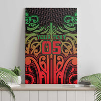 Custom Aotearoa Tuhoe Canvas Wall Art Maori Tribal Pattern Mix Poutama LT05 - Polynesian Pride