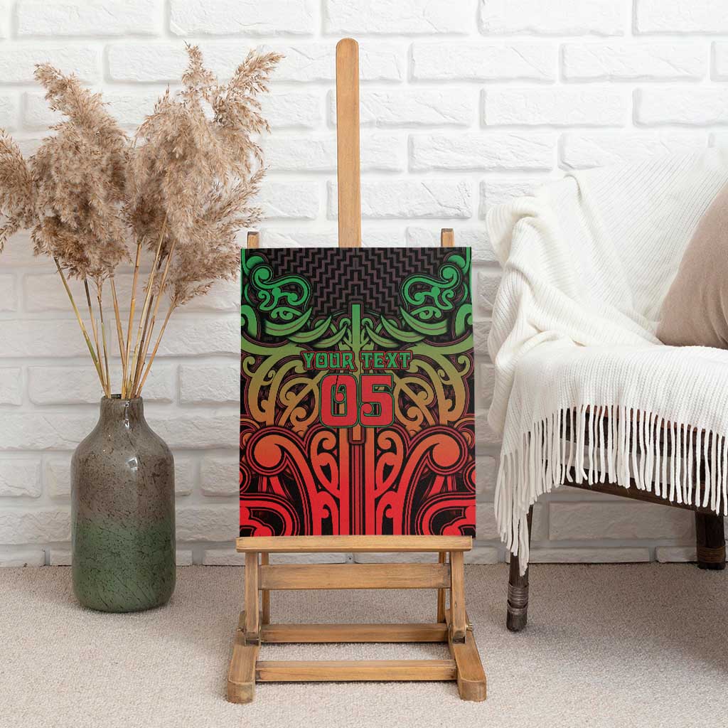Custom Aotearoa Tuhoe Canvas Wall Art Maori Tribal Pattern Mix Poutama LT05 - Polynesian Pride