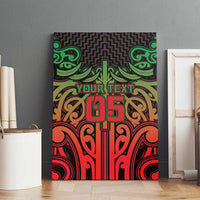 Custom Aotearoa Tuhoe Canvas Wall Art Maori Tribal Pattern Mix Poutama LT05 - Polynesian Pride