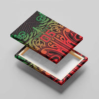 Custom Aotearoa Tuhoe Canvas Wall Art Maori Tribal Pattern Mix Poutama LT05 - Polynesian Pride