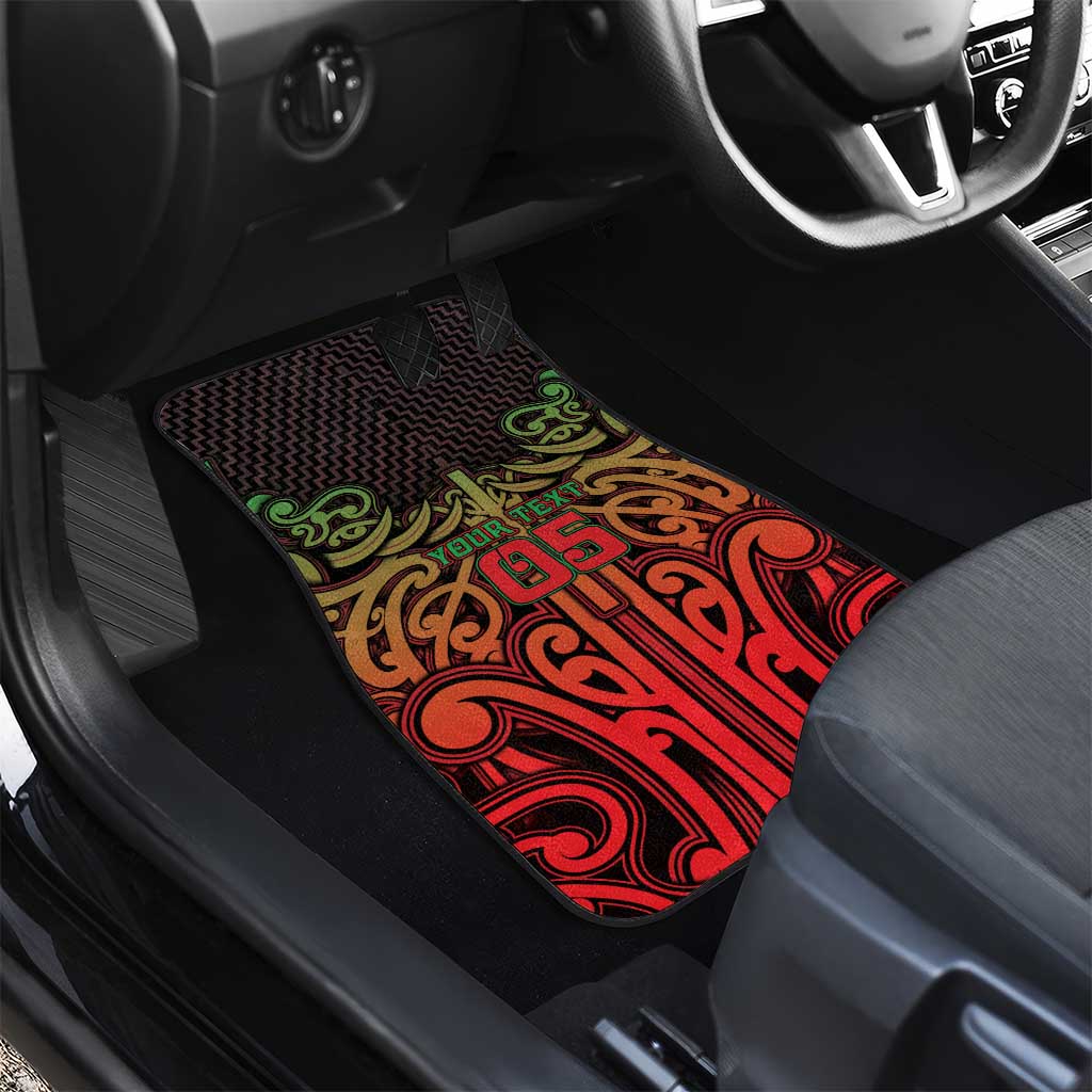 Custom Aotearoa Tuhoe Car Mats Maori Tribal Pattern Mix Poutama LT05 - Polynesian Pride
