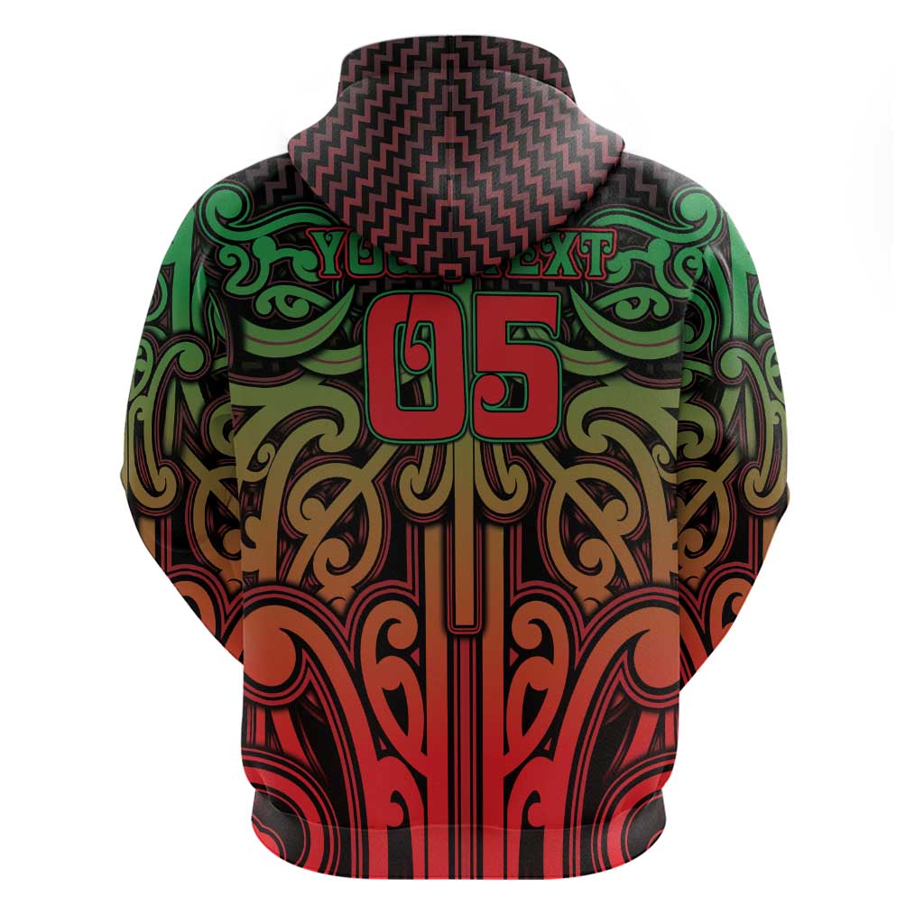 Custom Aotearoa Tuhoe Hoodie Maori Tribal Pattern Mix Poutama LT05 - Polynesian Pride
