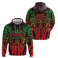 Custom Aotearoa Tuhoe Hoodie Maori Tribal Pattern Mix Poutama LT05 - Polynesian Pride