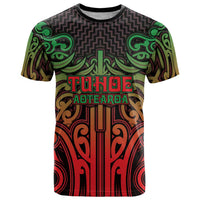 Custom Aotearoa Tuhoe T Shirt Maori Tribal Pattern Mix Poutama LT05 Black - Polynesian Pride