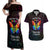 I See Your True Colors Personalised Couples Matching Off Shoulder Maxi Dress and Hawaiian Shirt Autism Awareness