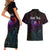 I See Your True Colors Personalised Couples Matching Short Sleeve Bodycon Dress and Hawaiian Shirt Autism Awareness