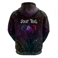I See Your True Colors Personalised Hoodie Autism Awareness LT05 - Polynesian Pride