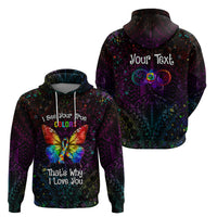 I See Your True Colors Personalised Hoodie Autism Awareness LT05 - Polynesian Pride