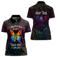 I See Your True Colors Personalised Women Polo Shirt Autism Awareness LT05 - Polynesian Pride