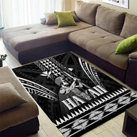 Hawaii Happy King Kamehameha Day Area Rug Kakau Pattern LT05 - Polynesian Pride