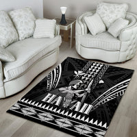 Hawaii Happy King Kamehameha Day Area Rug Kakau Pattern LT05 - Polynesian Pride