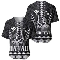 Personalised Hawaii Happy King Kamehameha Day Baseball Jersey Kakau Pattern LT05 - Polynesian Pride