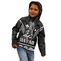 Personalised Hawaii Happy King Kamehameha Day Kid Hoodie Kakau Pattern LT05 - Polynesian Pride
